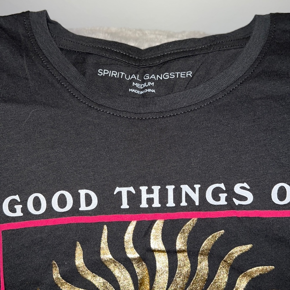 Spiritual Gangster Tank Top “Good Things on the Horizon” Size Medium - Picture 2 of 2